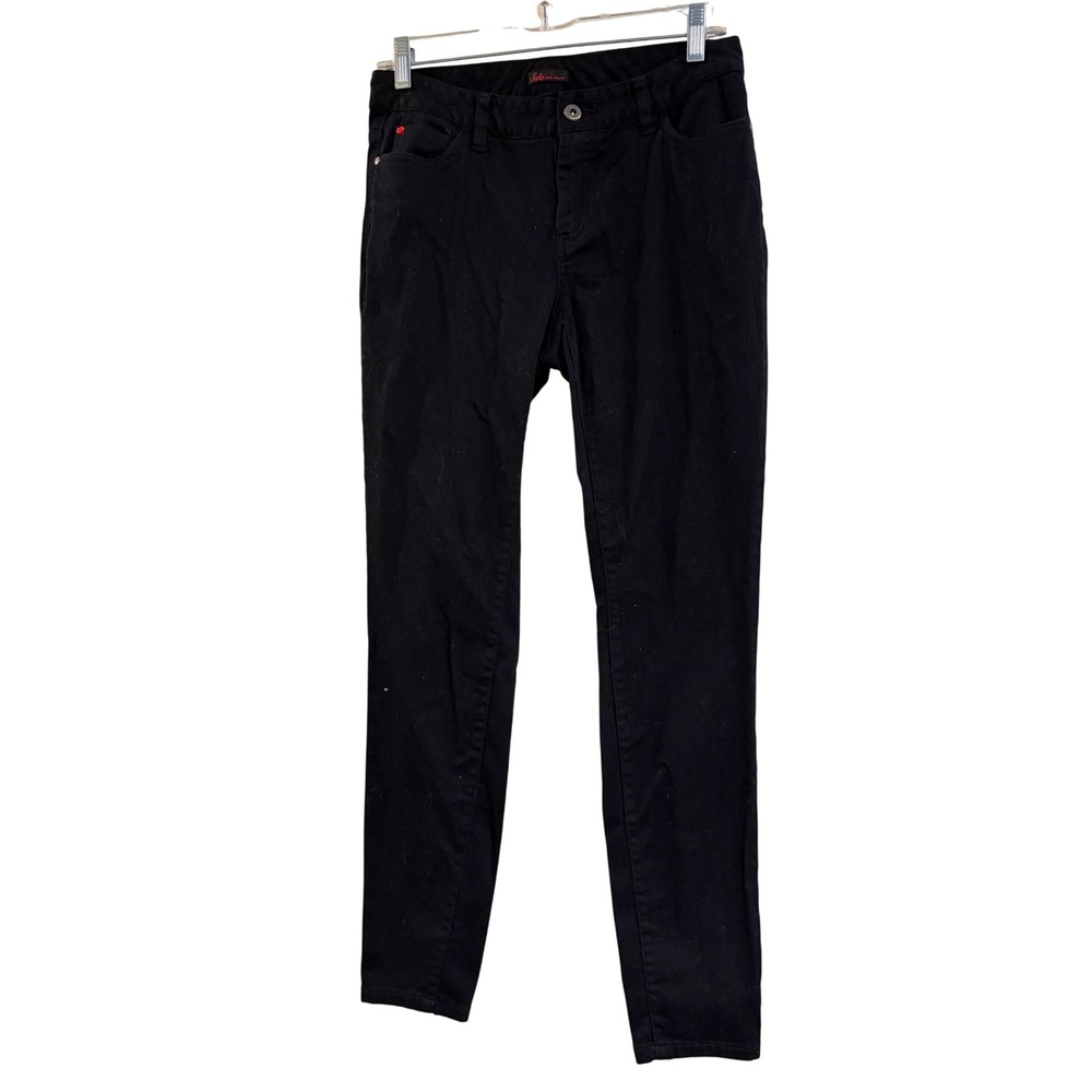 Sofia Vergara Womens Black Skinny Jeans Mid Rise Stretch Denim Size 4